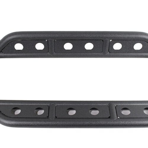 Jeep Wrangler Side Steps 07-18 Wrangler JK 4 Door Steel Black Textured Powdercoat Fishbone Offroad