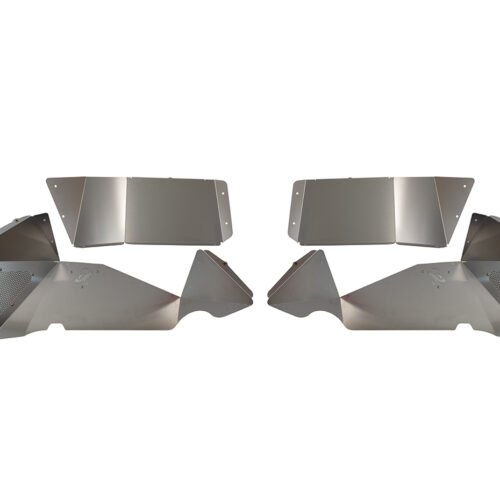 Jeep JL Inner Fenders For 18-Current Wrangler JL Rear Pair Aluminum Raw Fishbone Offroad