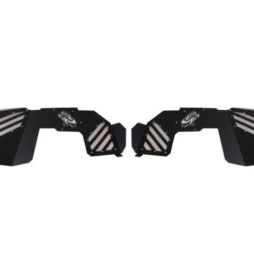 Wrangler/Gladiator Front Inner Fenders For 18-Up Wrangler/Gladiator Black Powdercoat Fishbone