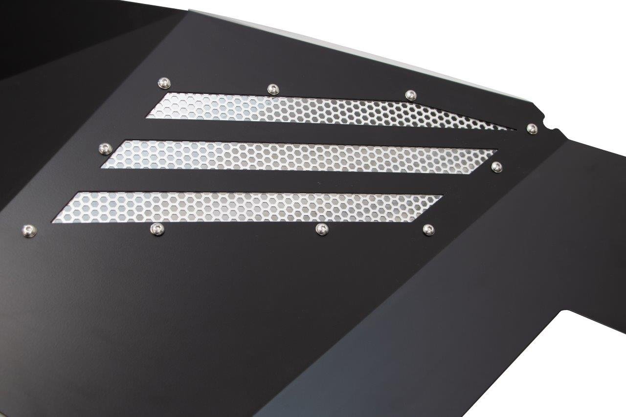 Wrangler/Gladiator Front Inner Fenders For 18-Up Wrangler/Gladiator Black Powdercoat Fishbone - Image 4