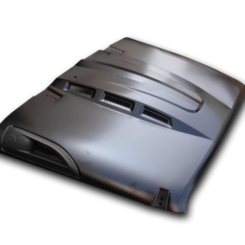 DV8 Offroad Heat Dispersion Hood – Metal Back Primer (07–18 Jeep Wrangler JK)