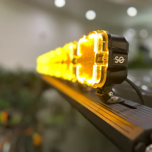 IMG_6188 Shoreline Offroad Pro Series Bright White LED (8)-4” Pod Light Bar with Amber DRL (Lights only, bar sold separately)