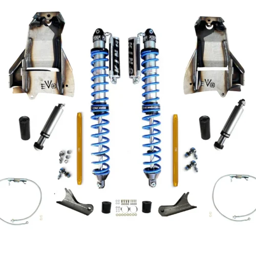 14" Inch EVO SPEC KING FRONT FABRICATION Shock Towers 2.5" COILOVER BLACK FOR Jeep WRANGLER JK