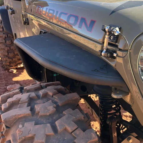 Jeep_gladiator_Fenders Jeep JT Full Assault Black Aluminum Fender Kit - Front