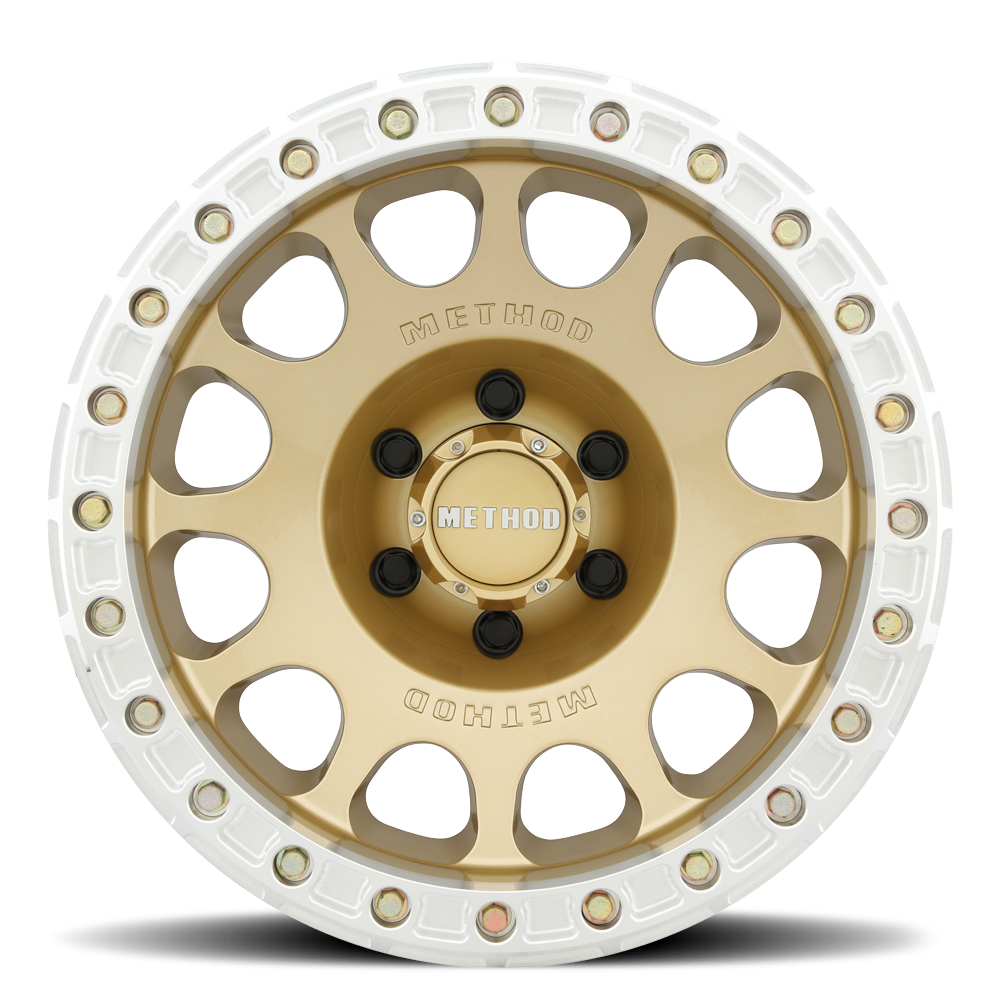Aluminum Wheels 17x9 Beadlock MR105 Bolt Pattern 5 On 127 Offset -38 Lip Size 1.77 Gold GD Method - Image 3