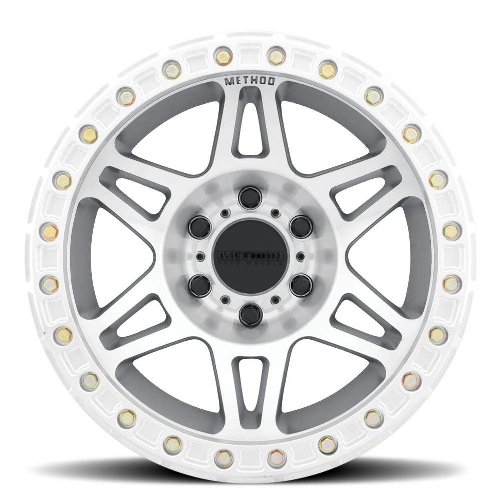 Aluminum Wheels 17x9 Beadlock MR106 Bolt Pattern 5 On 127 Offset -44 Lip Size 0 Machined SL Clear Coat Method - Image 2