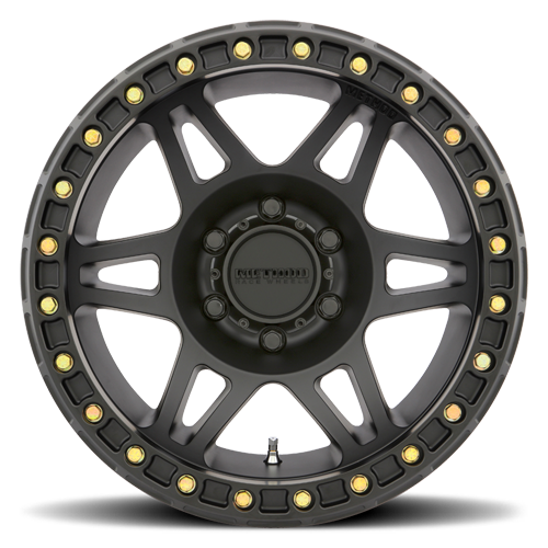 Aluminum Wheels 17x9 Beadlock MR106 Bolt Pattern 5 On 127 Offset -44 Lip Size 0 Matte Black MB Method - Image 2