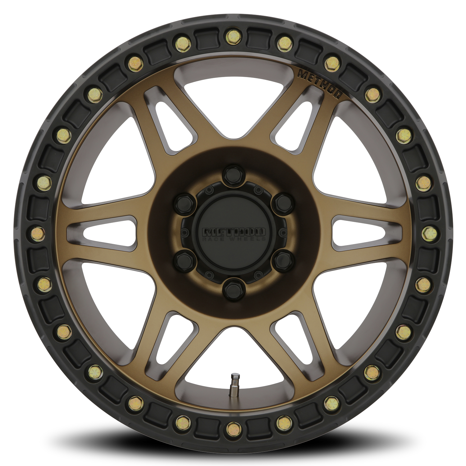 Aluminum Wheels 17x9 Beadlock MR106 Bolt Pattern 5 On 127 Offset -44 Lip Size 0 Method Bronze BRZ Method - Image 2