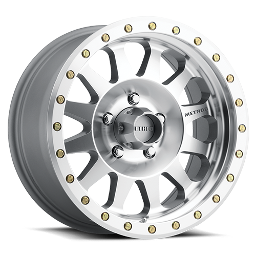 Aluminum Wheels 20x10 Double Standard MR304 Bolt Pattern 5 On 127 Offset -18 Lip Size 3.9 Machined SL Clear Coat Method