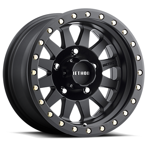 Aluminum Wheels 18x9 Double Standard MR304 Bolt Pattern 5 On 127 Offset -12 Lip Size 3.86 Matte Black MB Method