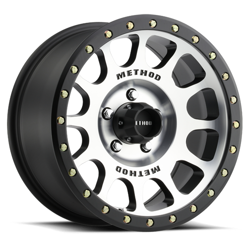 Aluminum Wheels 17x8.5 NV MR305 Bolt Pattern 5 On 127 Offset 25 Lip Size 1.18 Black BM Machined Face-Black Street Loc Method