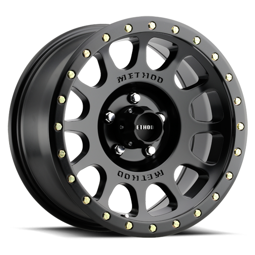 Aluminum Wheels 17x8.5 NV MR305 Bolt Pattern 5 On 127 Offset 25 Lip Size 1.18 Matte Black MB Method