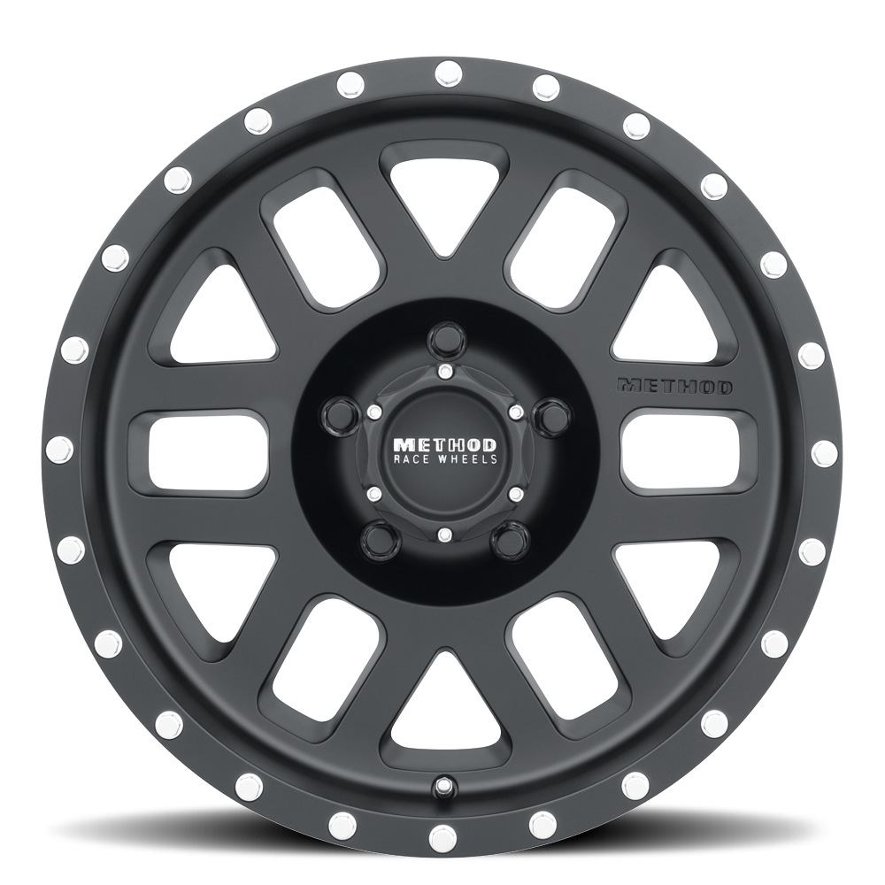 Aluminum Wheels 18x9 Mesh MR306 Bolt Pattern 5 On 127 Offset -12 Lip Size 1.85 Matte Black MB Method - Image 2