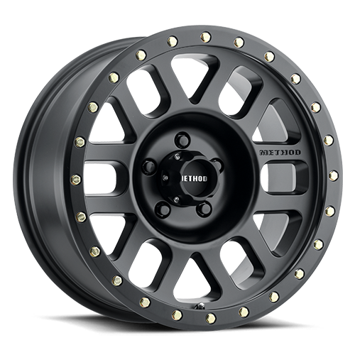 Aluminum Wheels 17x8.5 Grid MR309 Bolt Pattern 5 On 127 Offset 0 Lip Size 1.61 Matte Black MB Method