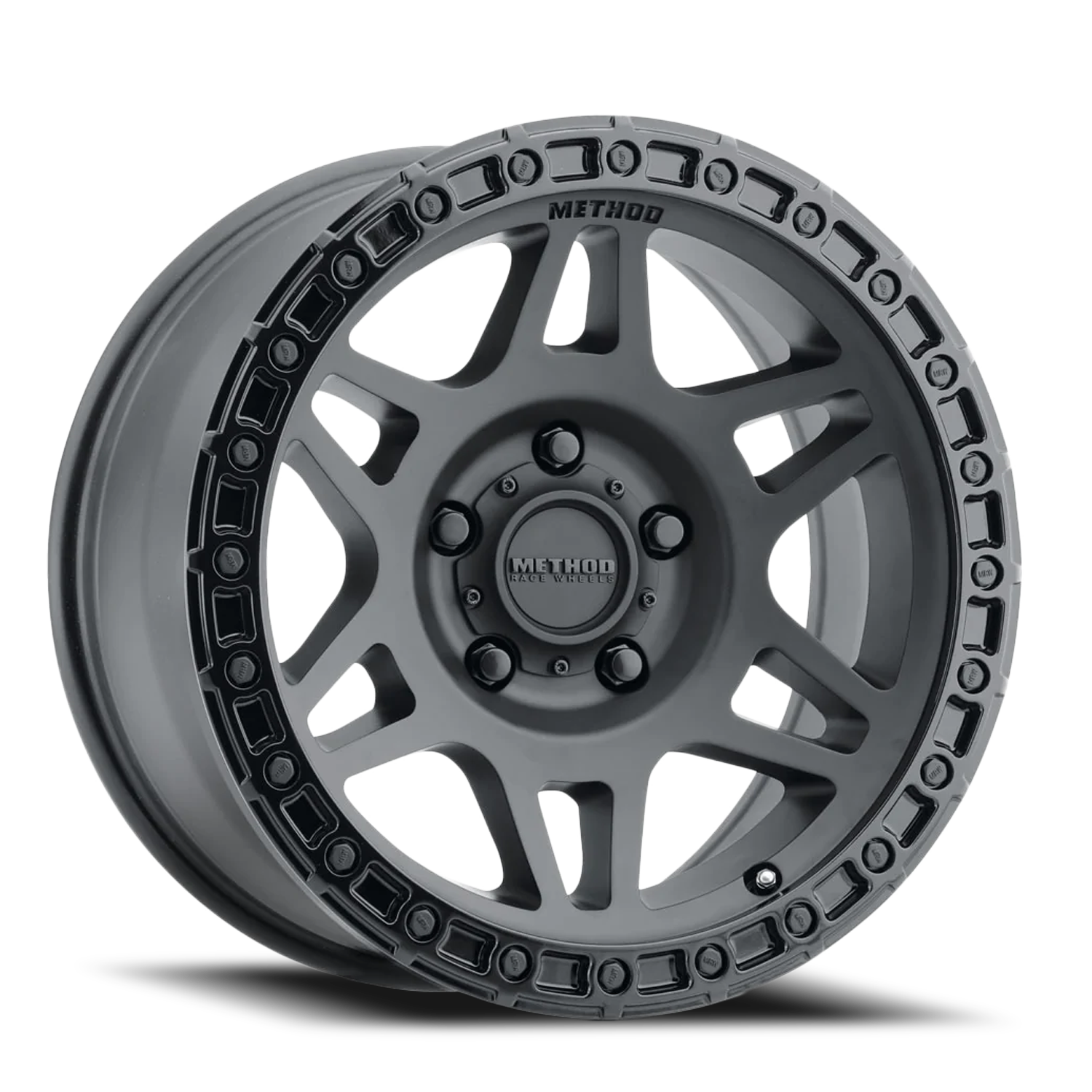 Aluminum Wheels 17x8.5 MR312 Bolt Pattern 5 On 127 Offset 0 Lip Size 0.98 Double Matte Black MBGL Gloss Black Lip Method