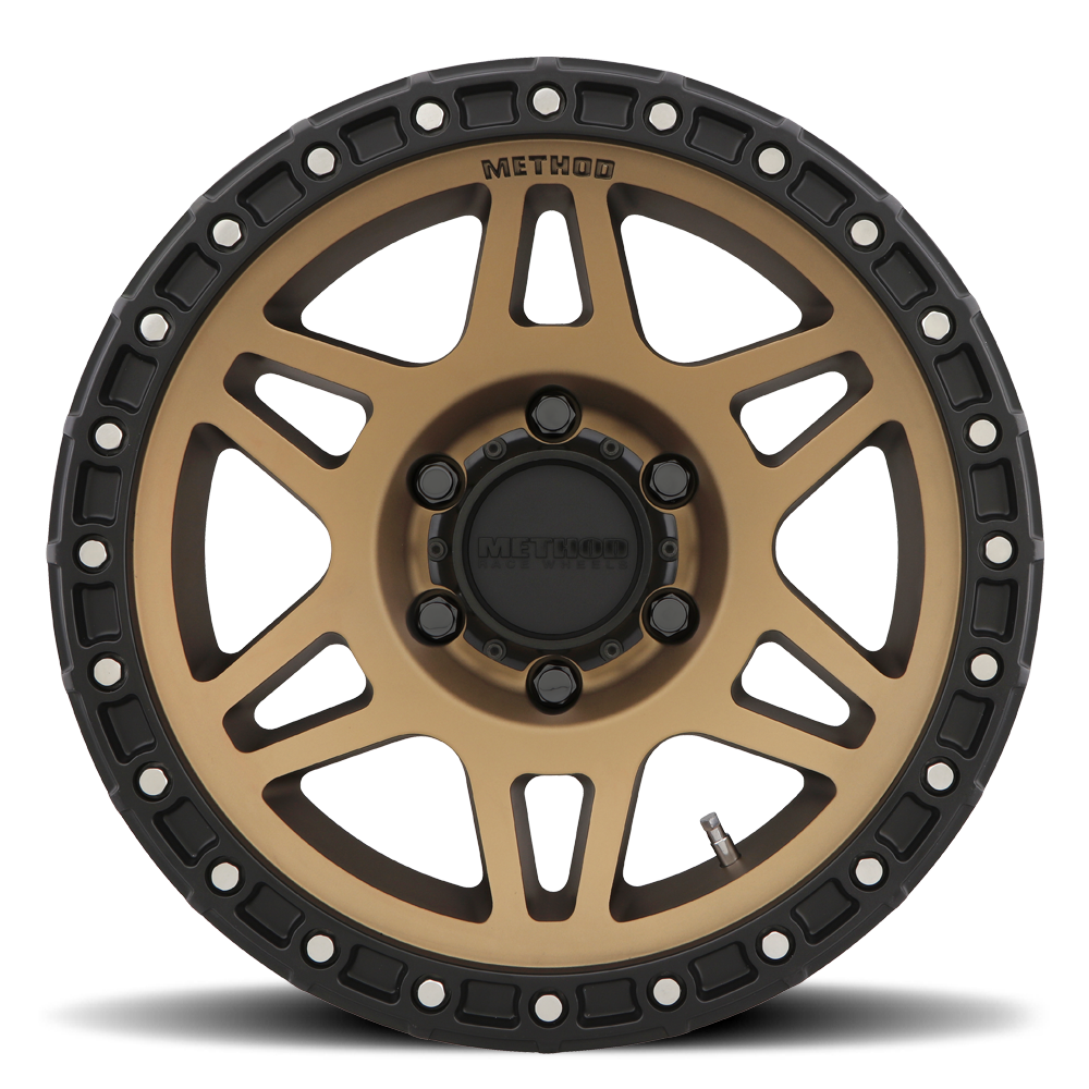 Aluminum Wheels 17x8.5 MR312 Bolt Pattern 5 On 127 Offset 0 Lip Size 0.98 Method Bronze BRZ Matte Black Lip Method - Image 2