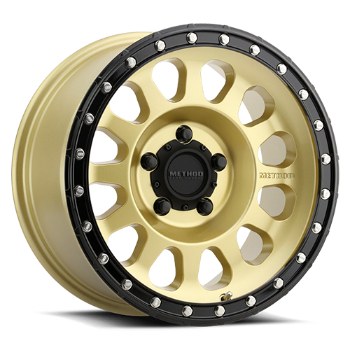 Aluminum Wheels 20x9 MR315 Bolt Pattern 5 On 127 Offset 18 Lip Size 2.13 Gold GD Black Street Loc Method