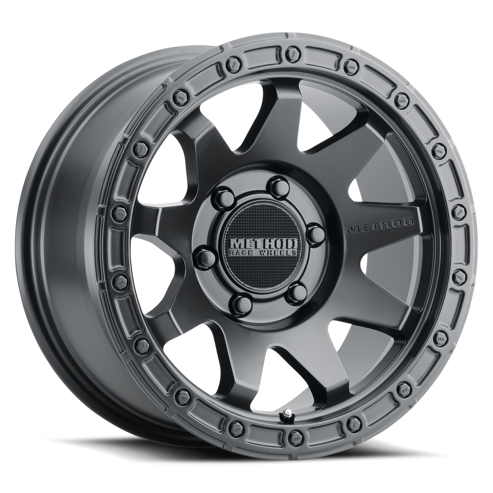 Aluminum Wheels 17x9 MR317 Bolt Pattern 5 On 127 Offset -12 Lip Size 1.57 Matte Black MB Method