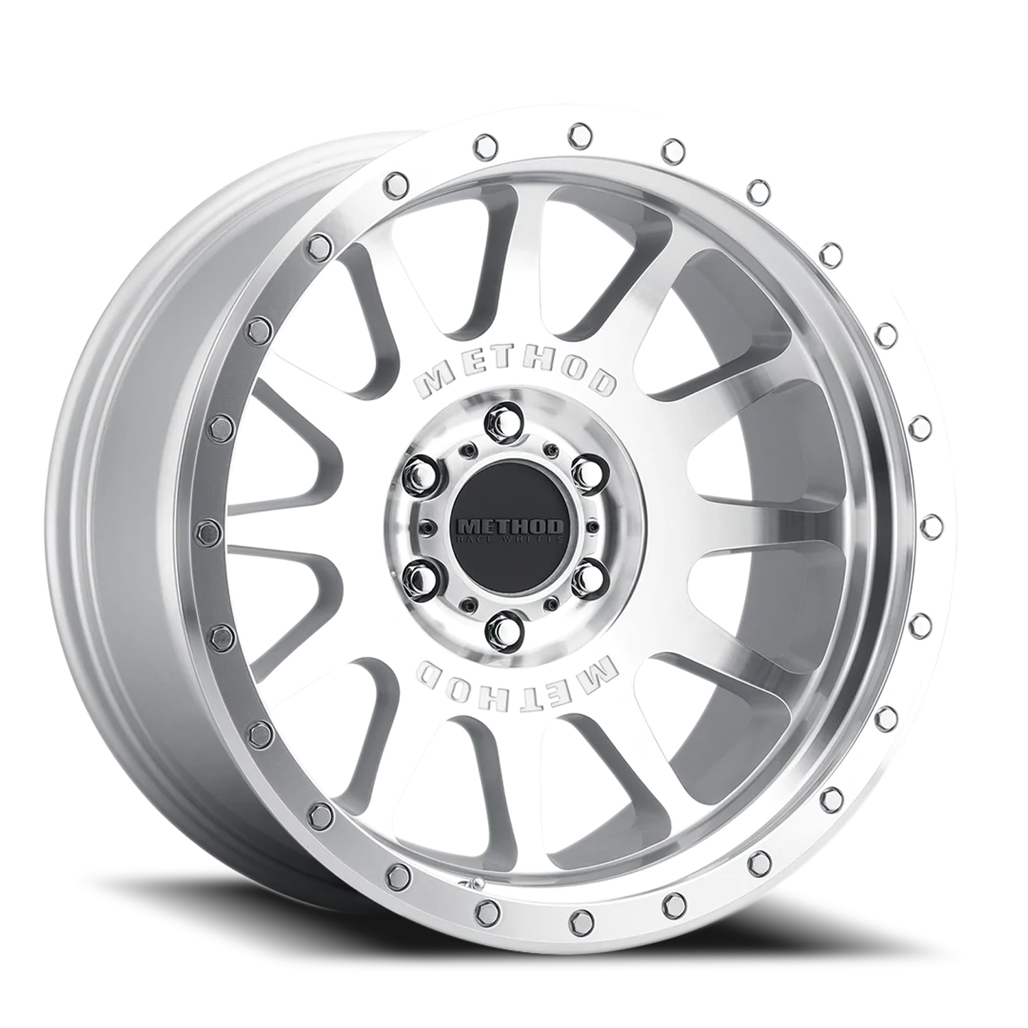 Aluminum Wheels 20x10 NV MR605 Bolt Pattern 5 On 127 Offset -24 Lip Size 2.83 Machined Silver SL Clear Coat Method