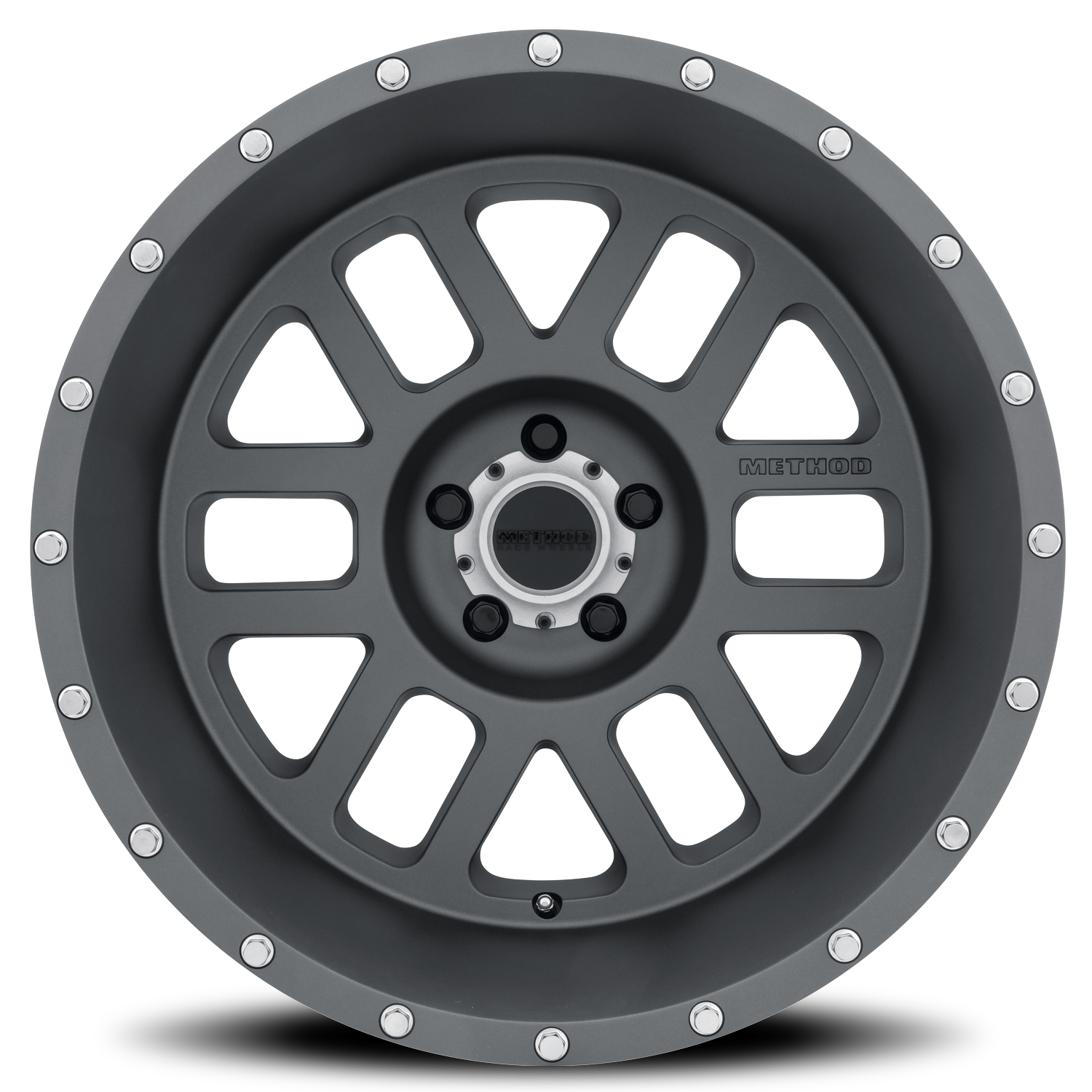 Aluminum Wheels 20x10 Mesh MR606 Bolt Pattern 5 On 127 Offset -24 Titanium GY Method - Image 2