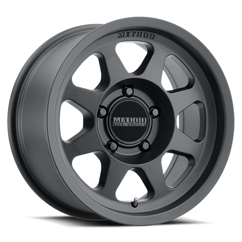 Aluminum Wheels 17x9 Bead Grip MR701 Bolt Pattern 5 On 127 Offset -12 Lip Size 1.97 Matte Black MB Method