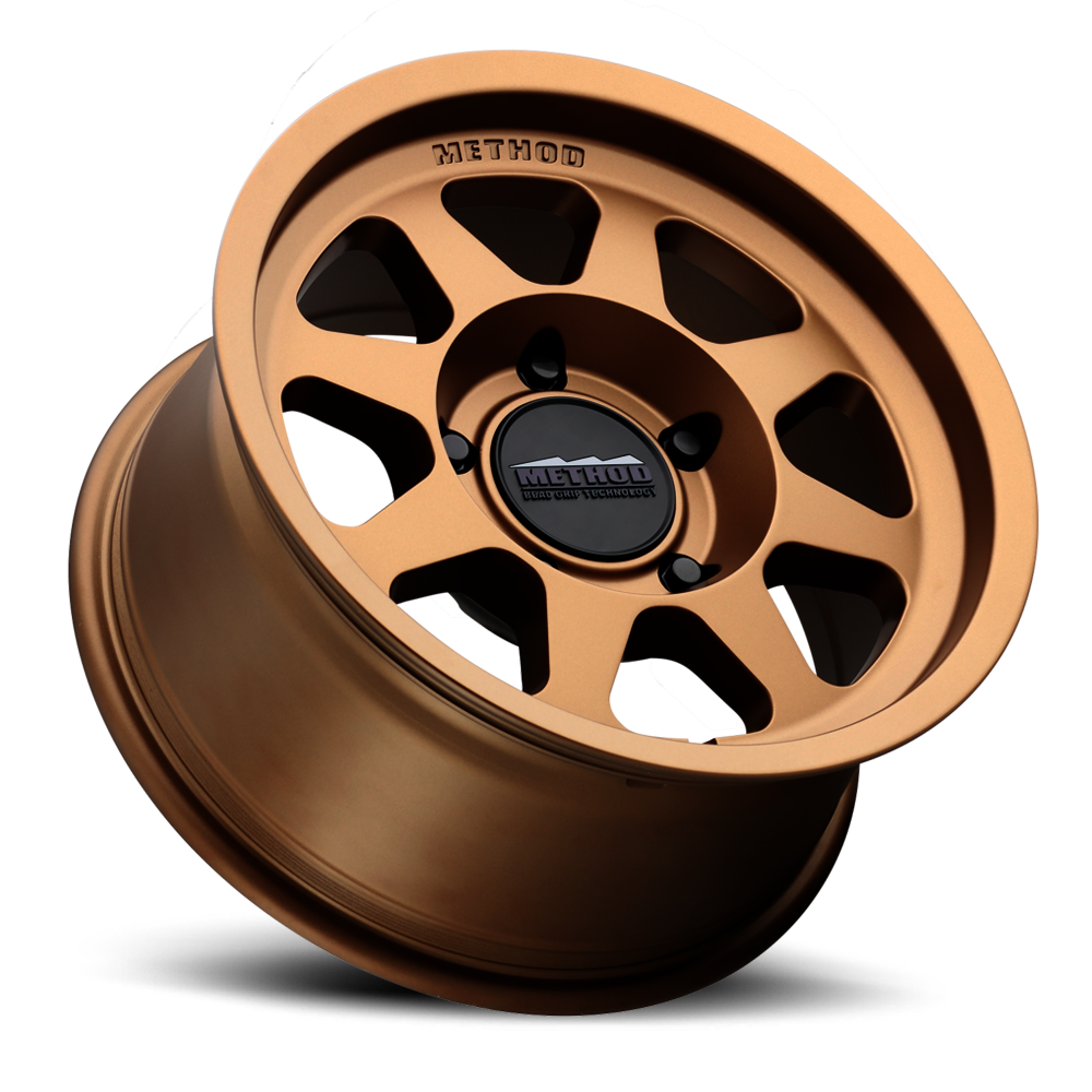 Aluminum Wheels 17x9 Bead Grip MR701 Bolt Pattern 5 On 127 Offset -12 Lip Size 1.97 Method Bronze BRZ Method - Image 2