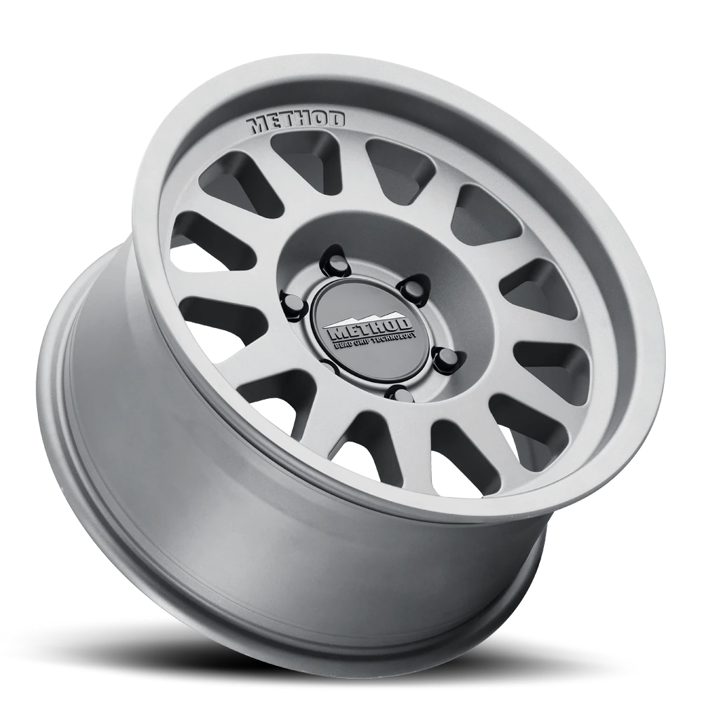 Aluminum Wheels 17x9 Bead Grip MR703 Bolt Pattern 5 On 127 Offset -12 Lip Size 1.18 Gloss Titanium SL Method - Image 2