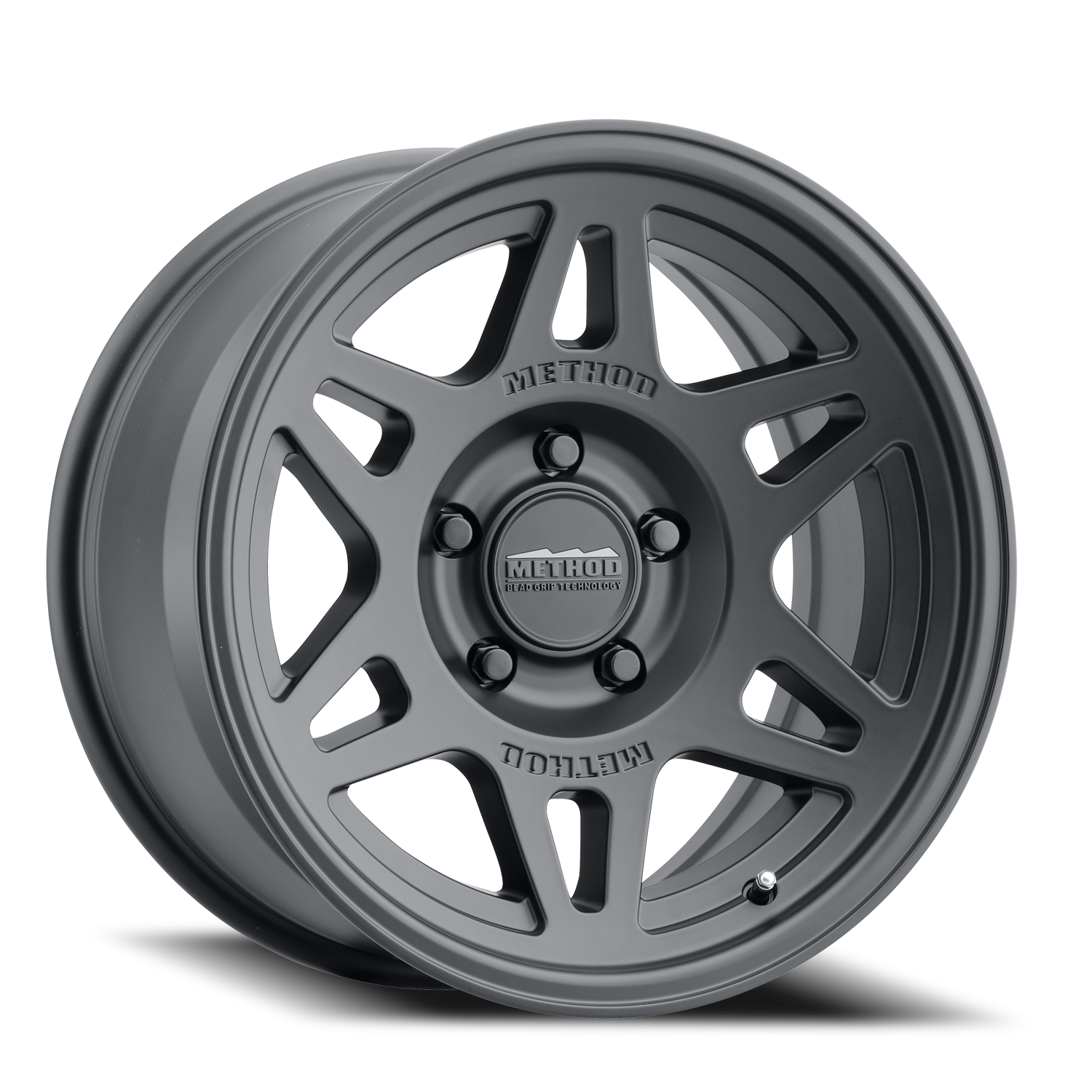 Aluminum Wheels 17x8.5 Bead Grip MR706 Bolt Pattern 5 On 127 Offset 0 Black BK Method