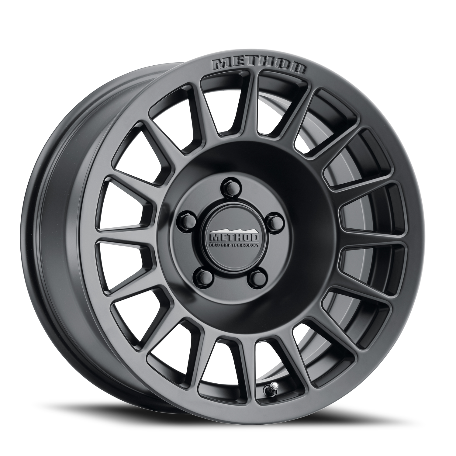 Aluminum Wheels 17x8.5 Bead Grip MR707 Bolt Pattern 5 On 127 Offset 0 Lip Size 0 Matte Black MB Method