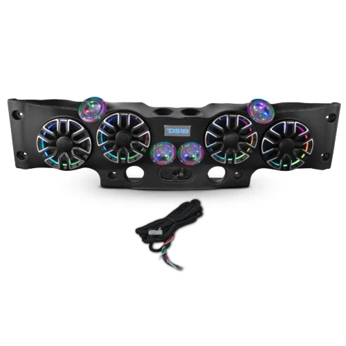 Jeep JK/JKU Loaded Sound Bar - 4x 8” NVY-M8 Speakers, 4x Digital Bullet Tweeters, 2x PRO-DRNSC Drivers & LED Lighting