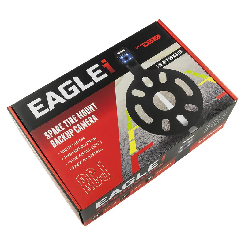 DS18 RCJ Jeep JK/JKU Spare Tire Reverse Camera with Night Vision - Image 2