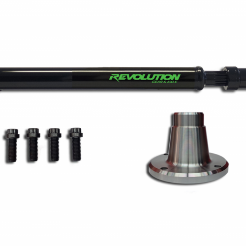 REV-DS-JK-1350F-F-REV__28940 Revolution Gear 2007-18 Jeep JK Front 1350 CV Driveshaft 2 or 4 Door Flange Style