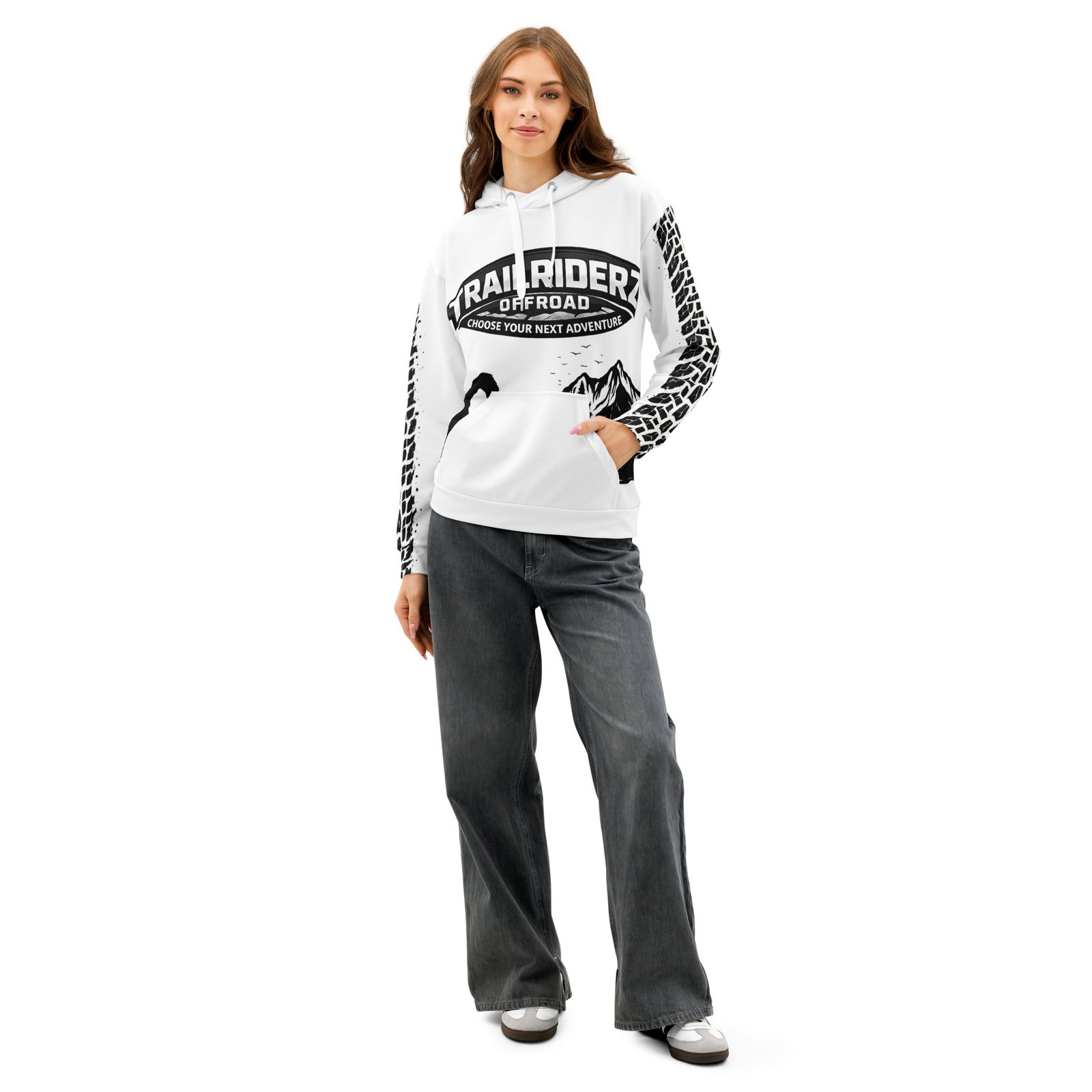 Trailriderz Offroad White Hoodie - Image 2