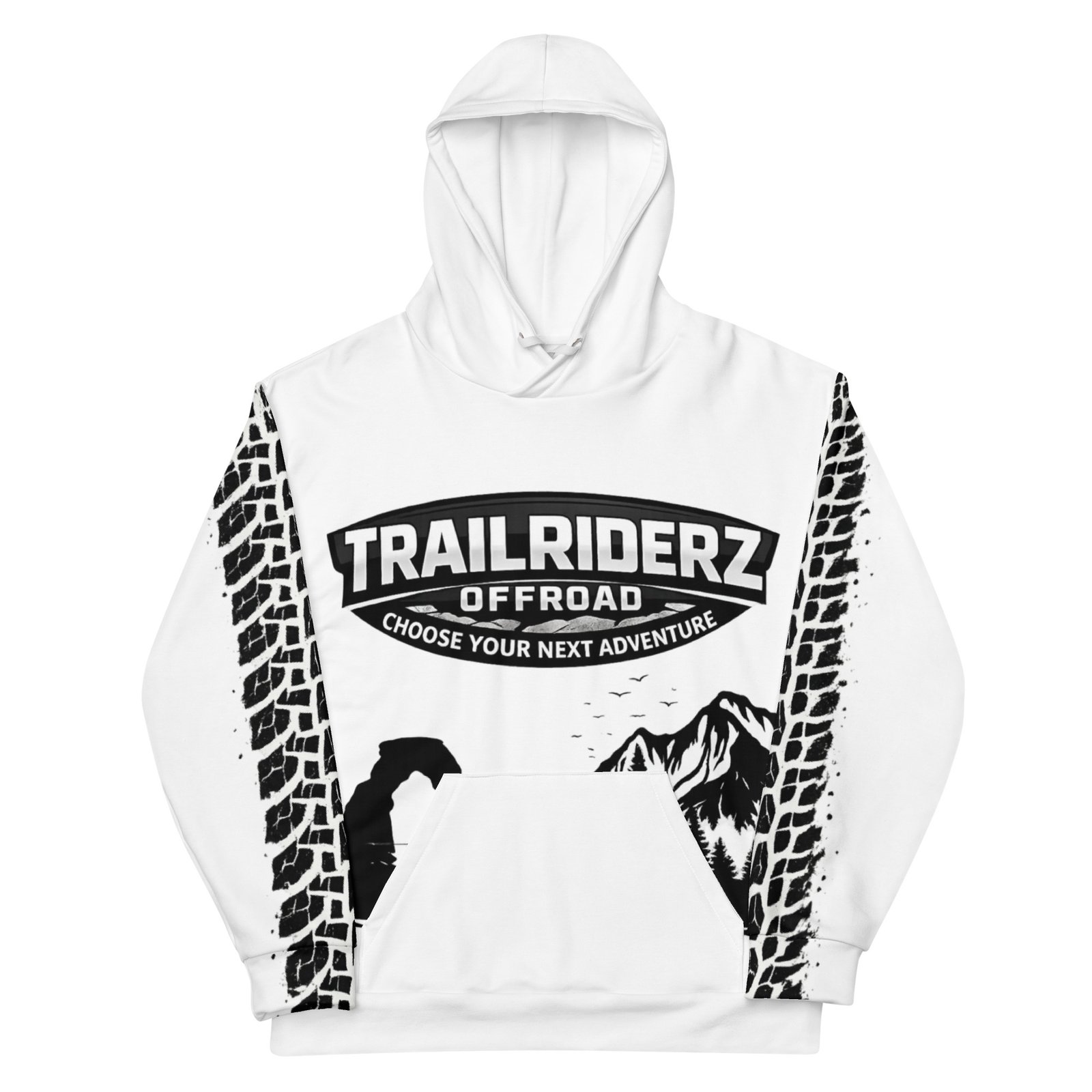 Trailriderz Offroad White Hoodie - Image 10
