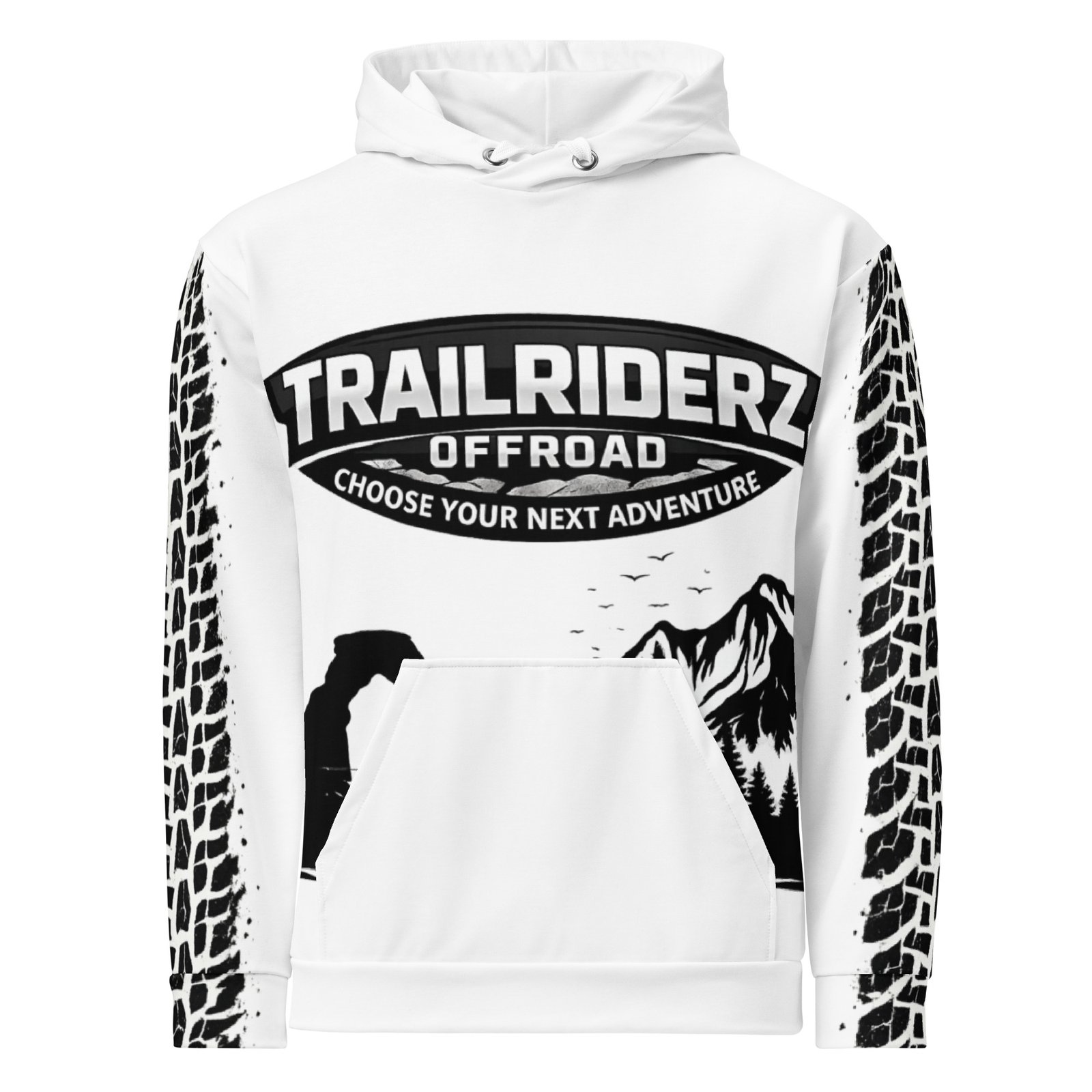 Trailriderz Offroad White Hoodie - Image 12