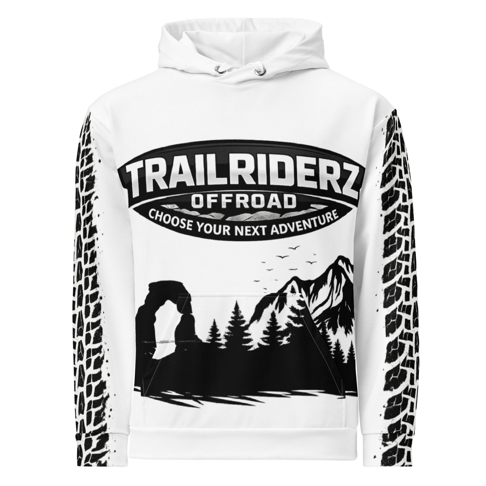 Trailriderz Offroad White Hoodie - Image 22