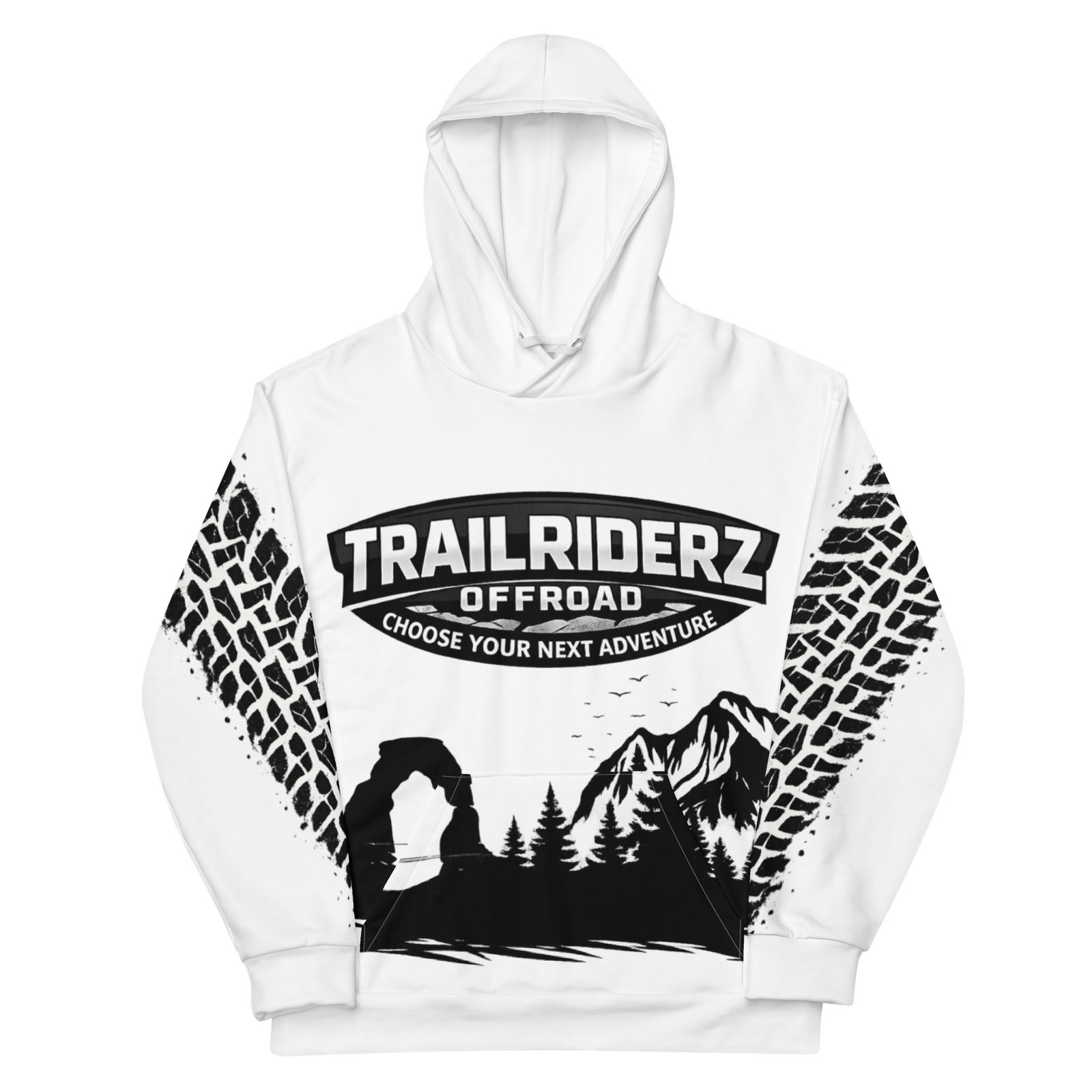 Trailriderz Offroad White Hoodie - Image 34