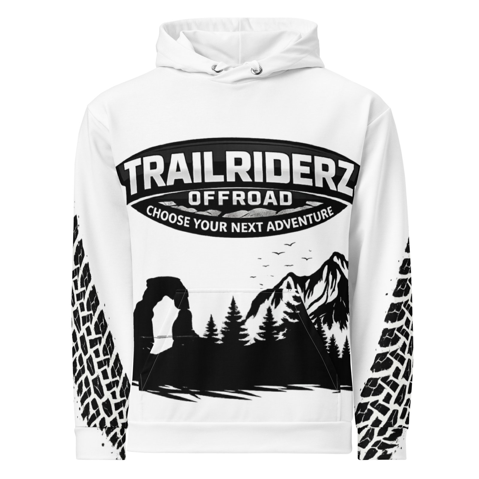 Trailriderz Offroad White Hoodie - Image 36