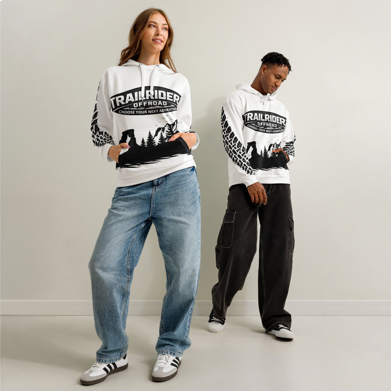 Trailriderz Offroad White Hoodie - Image 37