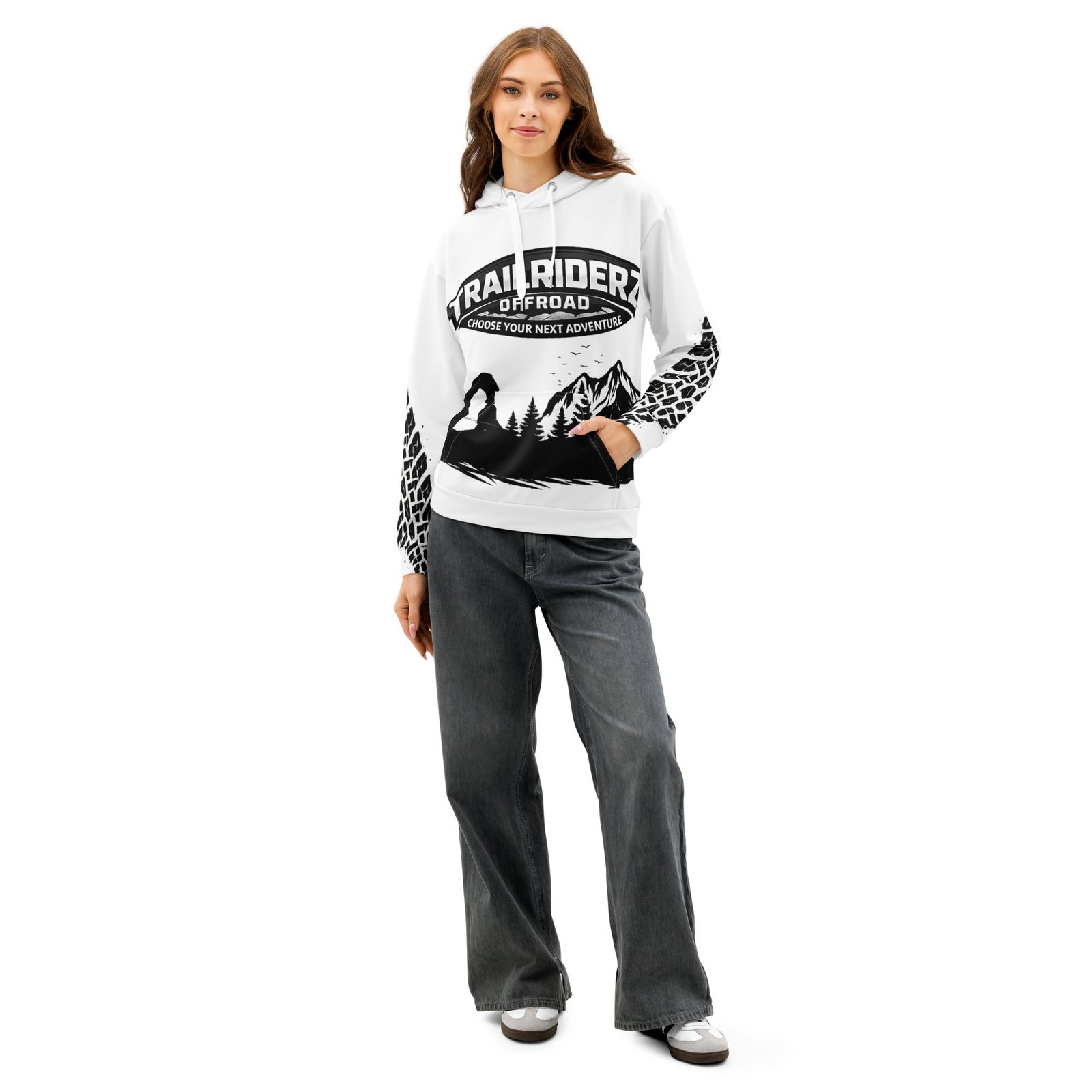 Trailriderz Offroad White Hoodie - Image 39
