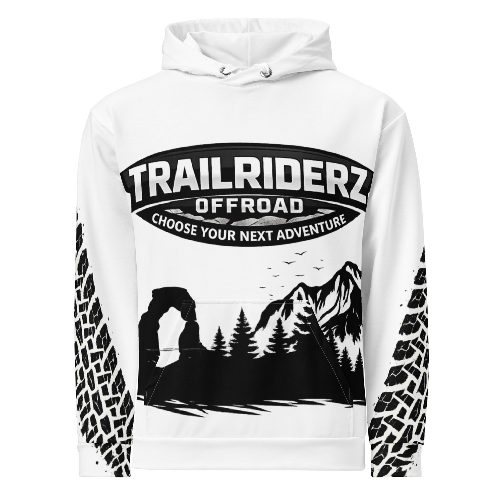 Trailriderz Offroad White Hoodie - Image 46