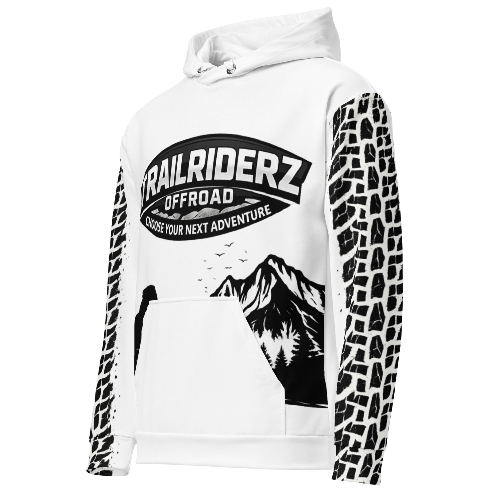Trailriderz Offroad White Hoodie - Image 8
