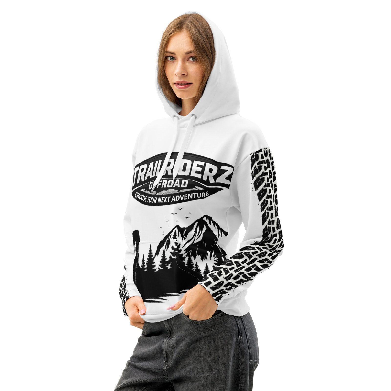Trailriderz Offroad White Hoodie - Image 17