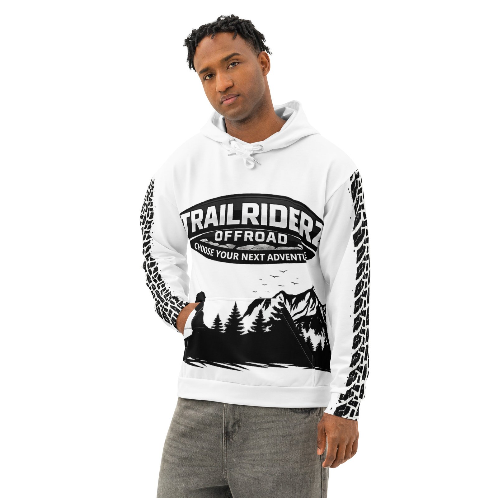 Trailriderz Offroad White Hoodie - Image 18