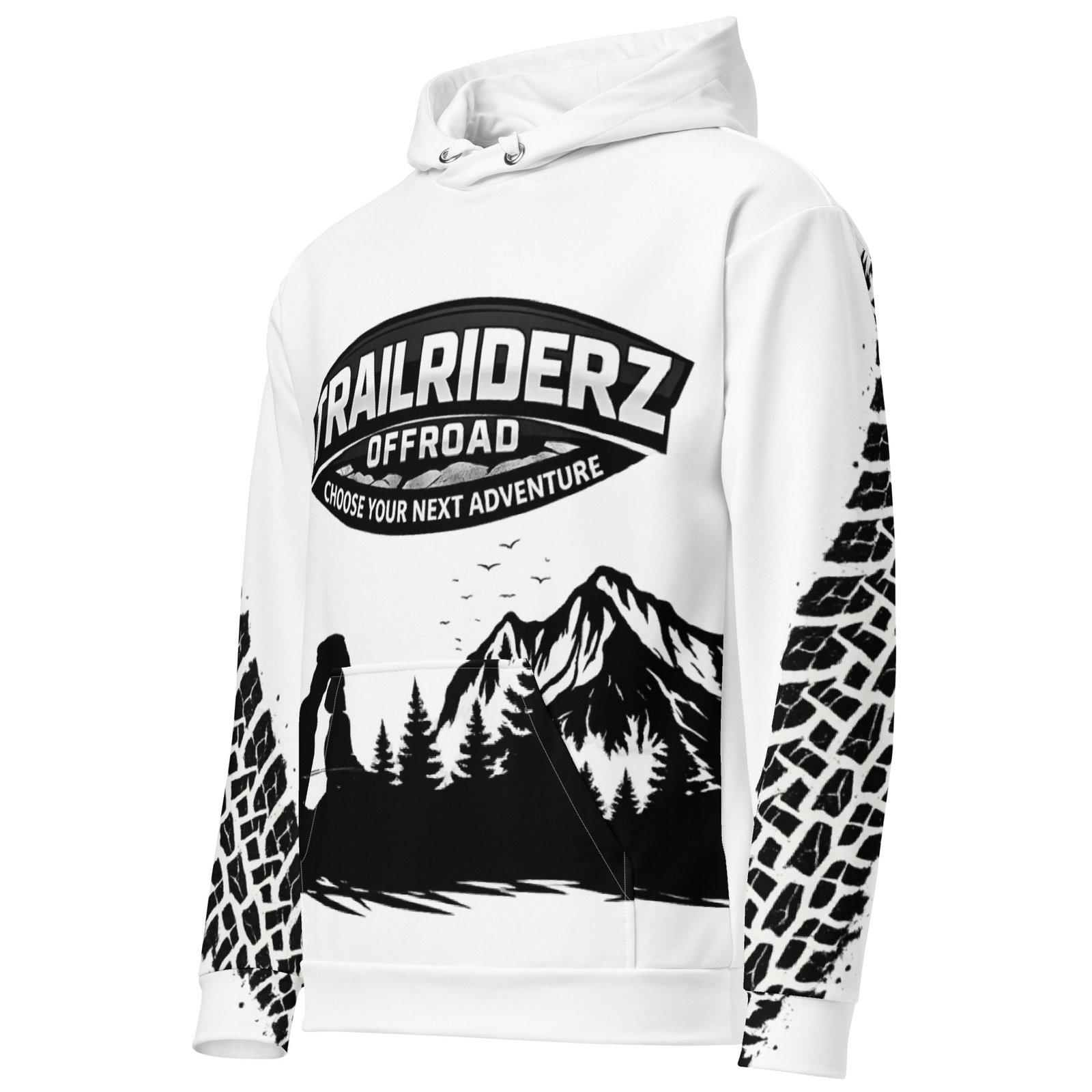 Trailriderz Offroad White Hoodie - Image 32