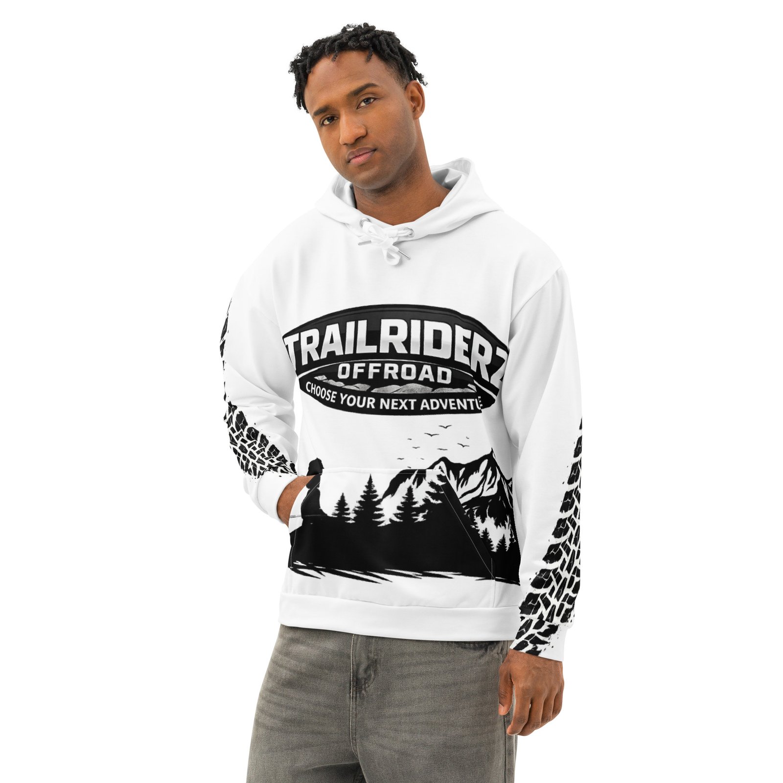 Trailriderz Offroad White Hoodie - Image 41