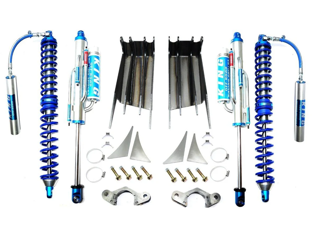 JK JKU FRONT DOUBLE THROWDOWN KING COILOVER BYPASS SYSTEM (AFTERMARKET AXLES ) JEEP WRANGLER