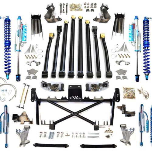 JK JKU EVO 3-5 INCH LIFT DOUBLE THROW DOWN KING COILOVER BYPASS CANTILEVER HIGH CLEARANCE LONG ARM ( AFTER MARKET AXLE ) SUSPENSION JEEP WRANGLER