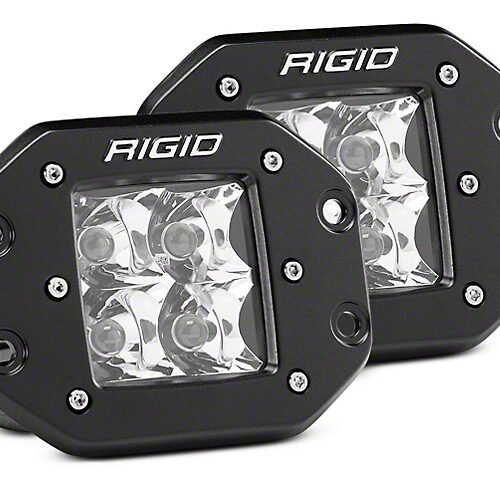 Rigid 212113 D-Series Pro - Flood Pattern - Flush Mount (pair)